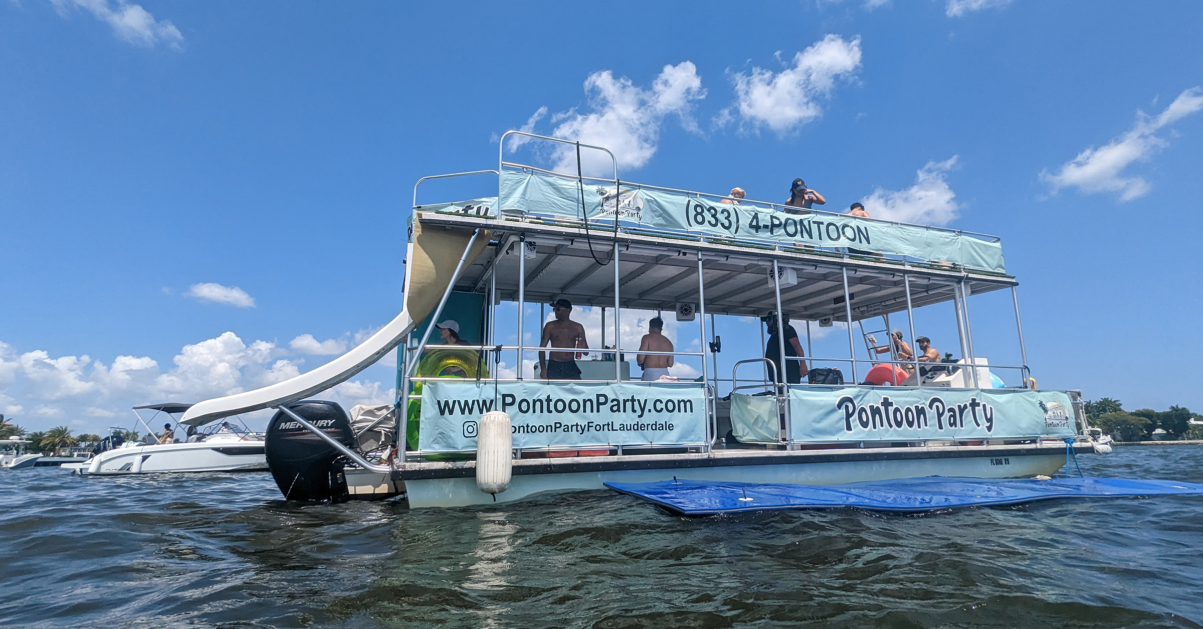 pontoon party boat rentals and charters in fort lauderdale