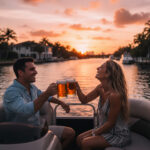 enjoy october on the waterway in Fort Lauderdale with Pontoon Party boat charters